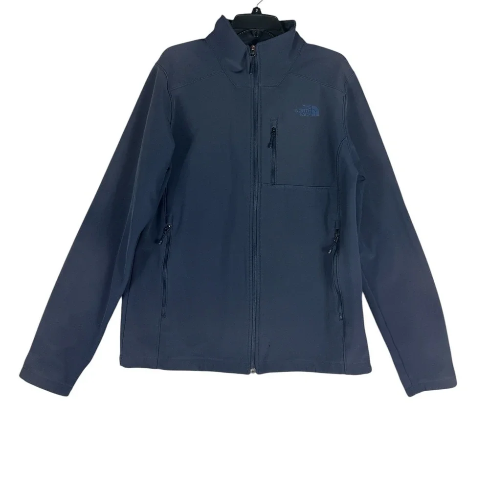 The North Face Apex Bionic 2 Softshell Jacket Mens Medium Tall Urban Navy Blue